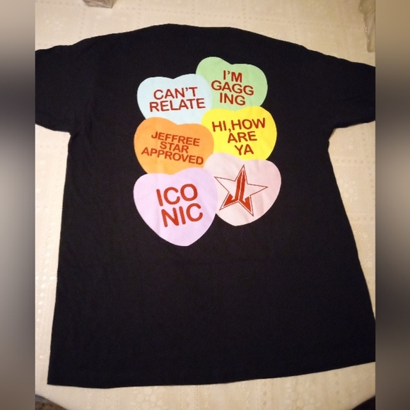 🆕 Jeffree Star Black Valentine's T-shirt with Logo, X-Large, NWOP - Picture 12 of 12